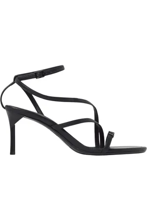 Armani Exchange Buty, Kobieta, Czarny, 39 EU, Czarne Szpilki Sandały Elegancki Design