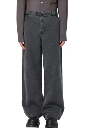 OUR LEGACY Spodnie, Mężczyzna, Czarny, M, Denim, Czarne Spodnie Wide Leg Denim