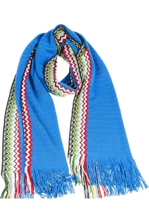 Missoni Akcesoria, Mężczyzna, Wielobarwność, ONE SIZE, Geometryczny Frędzlowy Szal