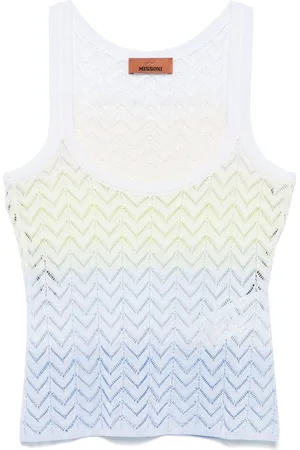 Missoni Koszulki, Kobieta, Niebieski, S, Niebieski Stylowy Top dla Kobiet