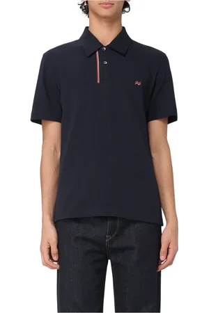 Missoni Koszulki, Mężczyzna, Niebieski, M, Krótki Rękaw Polo Sweter Top