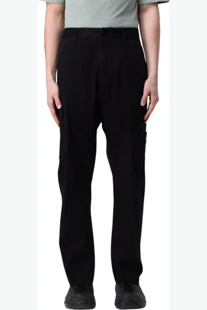 Stone Island Spodnie, Mężczyzna, Czarny, W29, Czarne Spodnie Cargo dla Mężczyzn