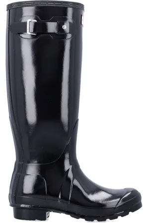 Hunter Buty, Kobieta, Czarny, 37 EU, Oryginalne wysokie kalosze z połyskiem Wellington