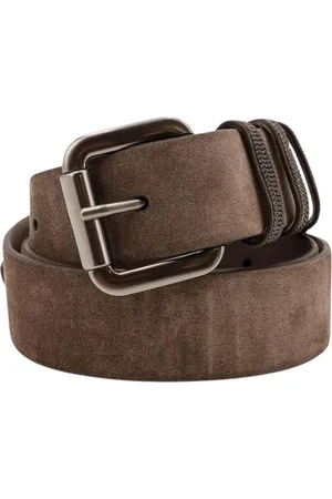 Brunello Cucinelli Akcesoria, Kobieta, brązowy, M, Elegancki Brązowy Pasek Skórzany Kobieta