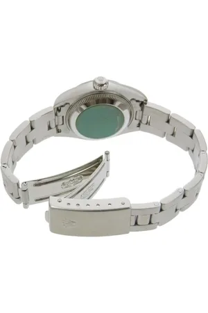 Rolex Pre-owned, Kobieta, Niebieski, ONE SIZE, Pre-owned Stainless Steel watches