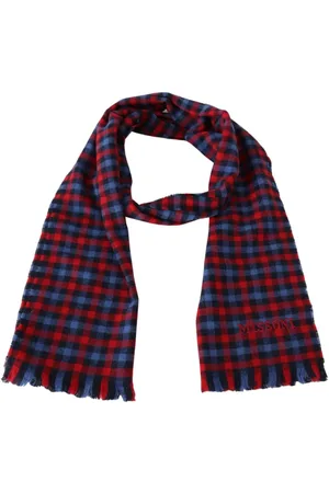 Missoni Akcesoria, Mężczyzna, Wielobarwność, ONE SIZE, Wełniany Szalik w Kratę z Haftem Logo