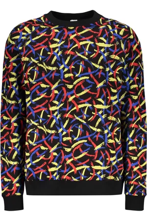 M Missoni Bluzy, Mężczyzna, Wielobarwność, L, Sweter z żakardowym motywem i ściągaczem