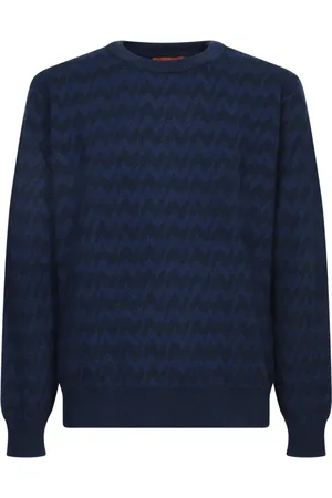 Missoni Swetry, Mężczyzna, Niebieski, M, Niebieski Sweter Męski Aw 24
