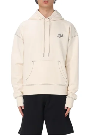 Ami Bluzy, Mężczyzna, Biały, S, Biała Bluza z Kontrastowym Szyciem