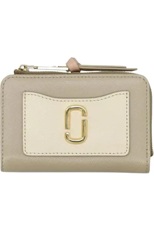 Marc Jacobs Akcesoria, Kobieta, Zielony, ONE SIZE, Mini Portfel z Zamykaniem na Suwak