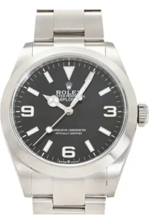 Rolex Pre-owned, Mężczyzna, Czarny, ONE SIZE, Pre-owned Stainless Steel watches