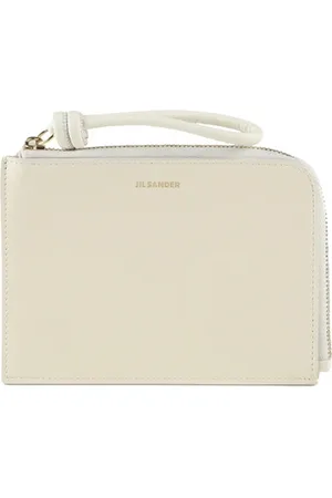 Jil Sander Akcesoria, Kobieta, Biały, ONE SIZE, Ivory Portfel na Ramię z Logo