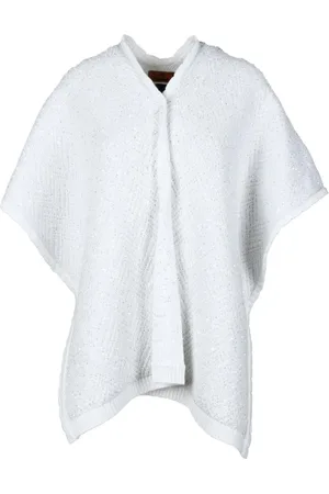 Missoni Kurtki, Kobieta, Biały, ONE SIZE, Poliester, Mieszanka bawełny Poliester Płaszcz