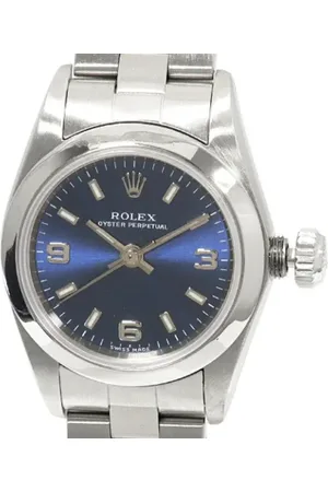 Rolex Pre-owned, Kobieta, Niebieski, ONE SIZE, Pre-owned Metal watches