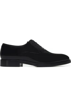 Brunello Cucinelli Buty, Mężczyzna, Czarny, 40 EU, Czarne płaskie buty z sznurowaniem ze skóry