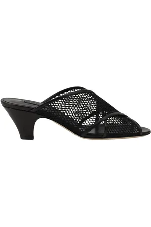 Casadei Buty, Kobieta, Czarny, 37 1/2 EU, Czarne Slingback Obcasy Sandały