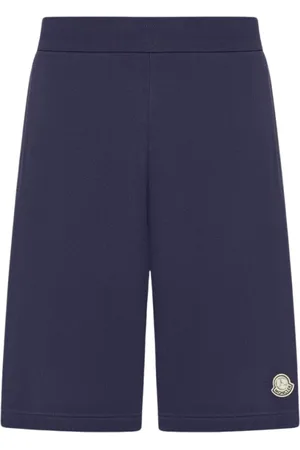 Moncler Szorty, Mężczyzna, Niebieski, M, Niebieskie Stylowe Sweatshorts dla Mężczyzn