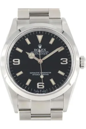 Rolex Pre-owned, Mężczyzna, Czarny, ONE SIZE, Pre-owned Stainless Steel watches