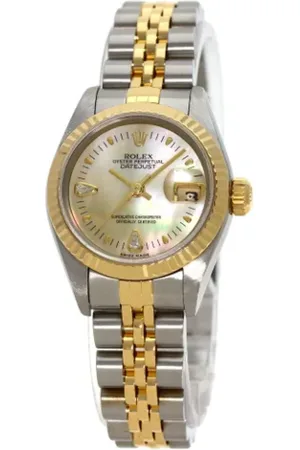 Rolex Pre-owned, Kobieta, Żółty, ONE SIZE, Pre-owned Gold watches