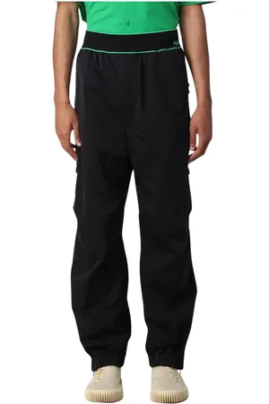 Bottega Veneta Spodnie, Mężczyzna, Czarny, M, Nylon, Czarne Cargo Shell Spodnie