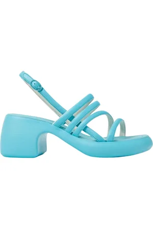 Camper Buty, Kobieta, Niebieski, 40 EU, Chunky Heel Niebieskie Sandały na Platformie