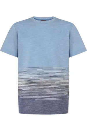 Missoni Koszulki, Mężczyzna, Niebieski, S, Stylowe T-shirty i Pola