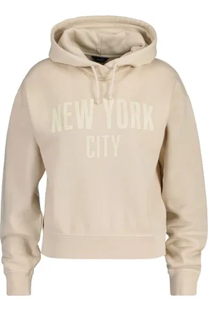 GANT Bluzy, Kobieta, Beżowy, L, Klasyczny damski sweter w jednolitym kolorze