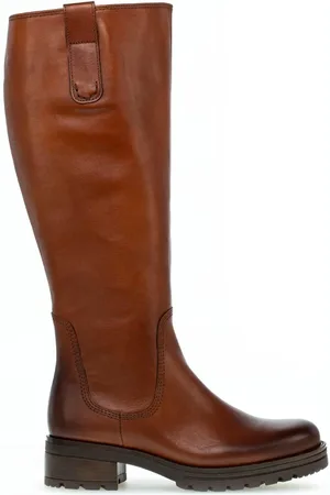 Gabor Buty, Kobieta, brązowy, 37 EU, Gładkie skórzane buty jeździeckie