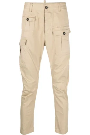 Dsquared2 Spodnie, Mężczyzna, Beżowy, XL, Stylowe Spodnie dla Mężczyzn