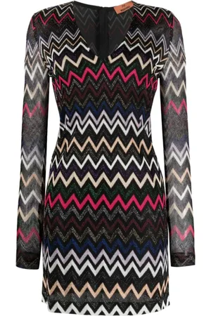 Missoni Sukienki, Kobieta, Wielobarwność, S, Wielokolorowa Sukienka dla Kobiet