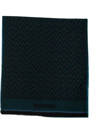 Missoni Akcesoria, Mężczyzna, Zielony, ONE SIZE, Stylowy Szal dla Modnego Wyglądu