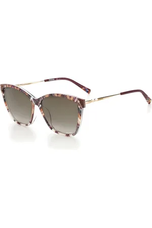 Missoni Akcesoria, Kobieta, Wielobarwność, ONE SIZE, Wielokolorowe okulary przeciwsłoneczne z ekologicznego Pmma z filtrem UV