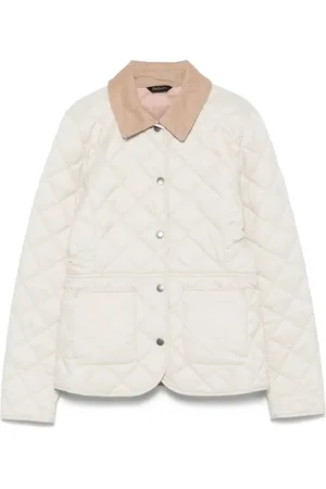 Barbour Kurtki, Kobieta, Biały, L, Pikowana kurtka dla kobiet