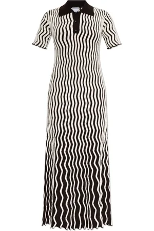 Bottega Veneta Sukienki, Kobieta, Wielobarwność, M, Wełna, Wełniana Sukienka
