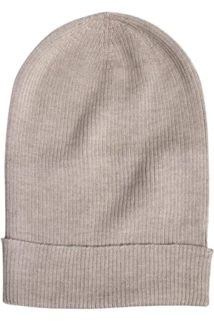 Dolce & Gabbana Akcesoria, Mężczyzna, Beżowy, ONE SIZE, Kaszmir, Luksusowy Cashmere Beanie Hat