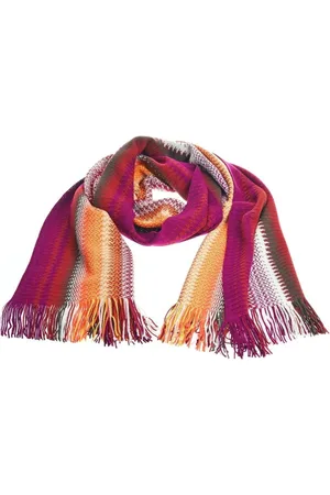 Missoni Akcesoria, Mężczyzna, Wielobarwność, ONE SIZE, Geometryczny Szal z Frędzlami w Żywe Kolory