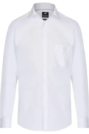 Hatico Koszule, Mężczyzna, Biały, 2XL, Biała Koszula Casual dla Mężczyzn