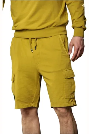 Masons Szorty, Mężczyzna, Zielony, S, Bawełna, Cargo Bermuda Shorts Lime