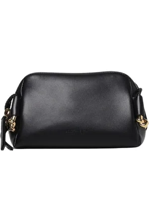 Bottega Veneta Torebki, Kobieta, Czarny, ONE SIZE, Czarna Skórzana Kopertówka