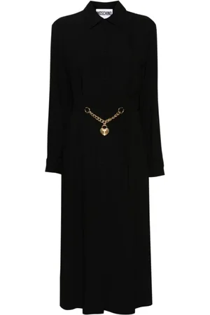 Moschino Sukienki, Kobieta, Czarny, S, Elegancka Sukienka 8555C