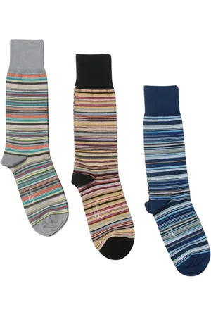 Paul Smith Bielizna, Mężczyzna, Wielobarwność, ONE SIZE, Kolorowe Skarpetki w Paski