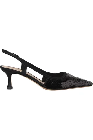 ROBERTO FESTA Buty, Kobieta, Czarny, 36 EU, Czarne Sequin Slingback Obcasy