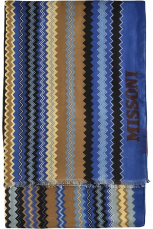 Missoni Akcesoria, Kobieta, Wielobarwność, ONE SIZE, Jedwabno Wełniany Szalik