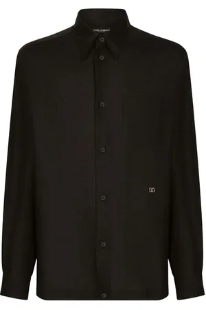 Dolce & Gabbana Koszule, Mężczyzna, Czarny, 3XL, Casual Bawełniana Koszula w Różnych Kolorach