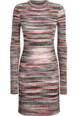 Missoni Sukienki, Kobieta, Wielobarwność, S, Wielokolorowa Dzianinowa Sukienka Dekolt
