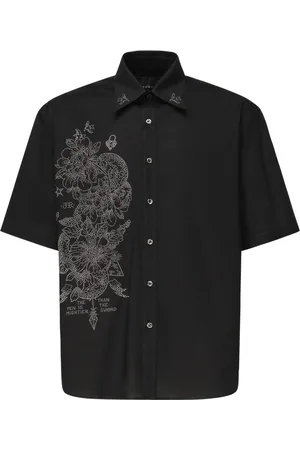 John Richmond Koszule, Mężczyzna, Czarny, XL, Czarna Koszula Lones Stylowa