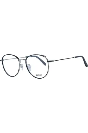 Bally Akcesoria, unisex, Szary, ONE SIZE, Czarne Metalowe Oprawki Optyczne Styl Okrągły