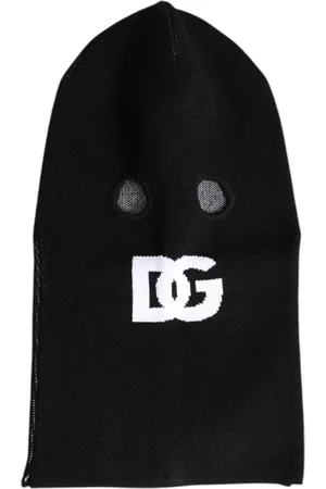 Dolce & Gabbana Akcesoria, Kobieta, Czarny, ONE SIZE, Kaszmir, Luksusowa Kominiarka z Kaszmiru