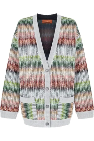 Missoni Swetry, Kobieta, Wielobarwność, M, Wielokolorowy Kardigan ze Stylem Sm 9Kp