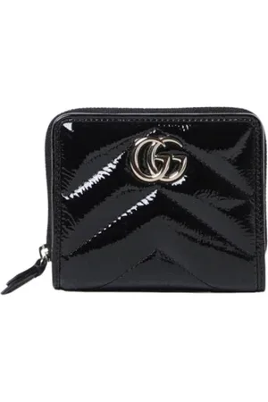 Gucci Akcesoria, Kobieta, Czarny, ONE SIZE, Czarna Portmonetka z Matelassé i zamkiem błyskawicznym